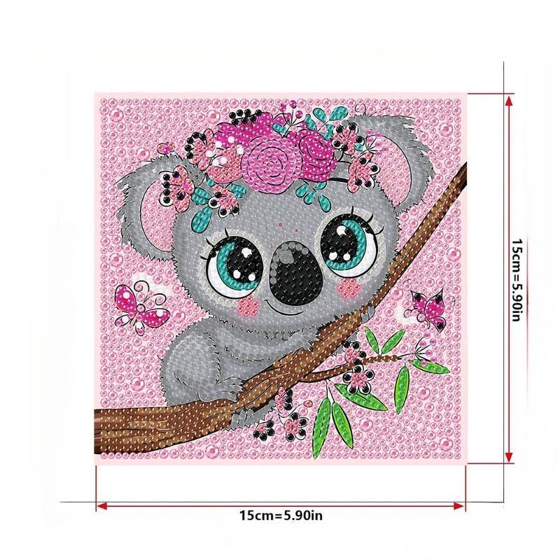 DIY Алмазная картина Набор мультфильм животное картина Кристалл Вода Алмазная вышивка День рождения Украшение Подарок