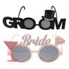 Bride & Groom Funny Groom Bride Glasses Bachelor Party Eyeglasses Photo Props Wedding Party Decoration Wedding Supplies
