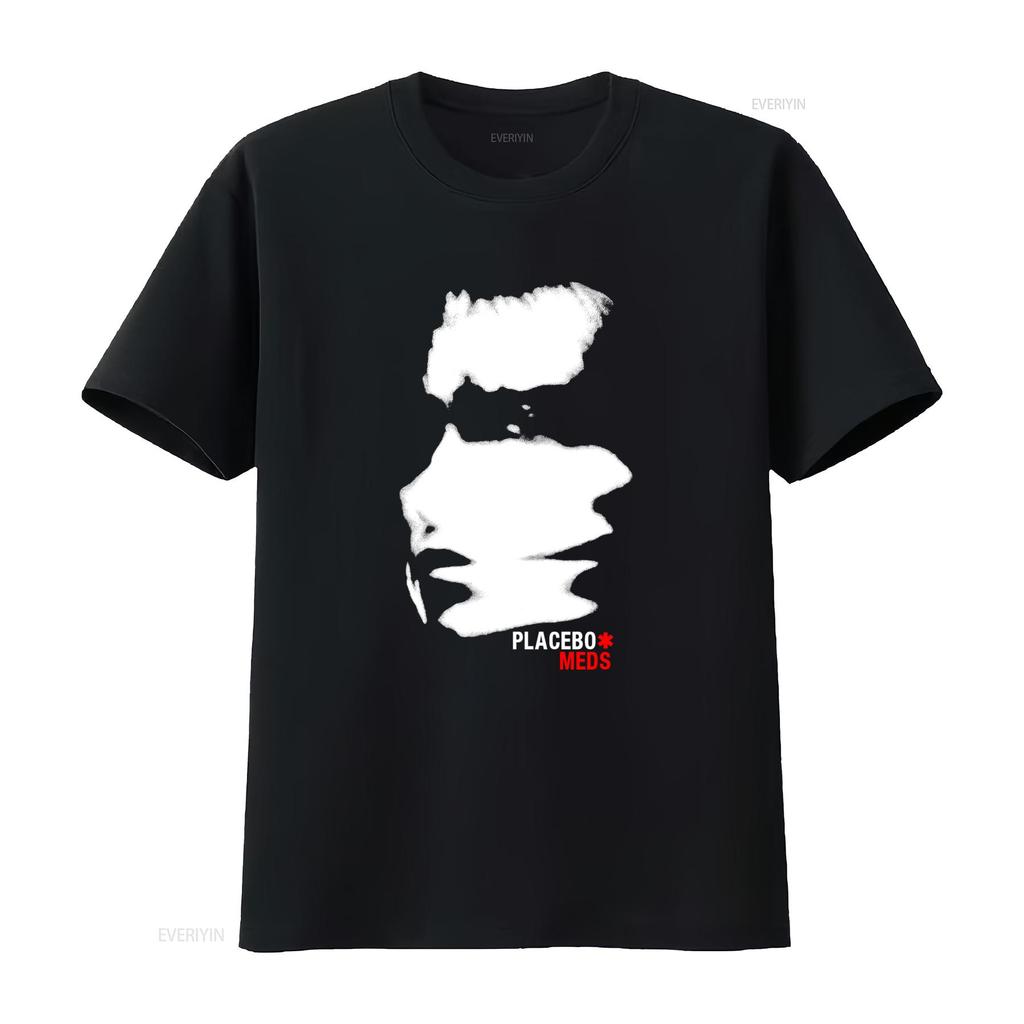 Vintage 00s Placebo Meds Studio Album Inspired Brian Molko Alternative Rock Band T Shirt Size XL vintage Washed graphic
