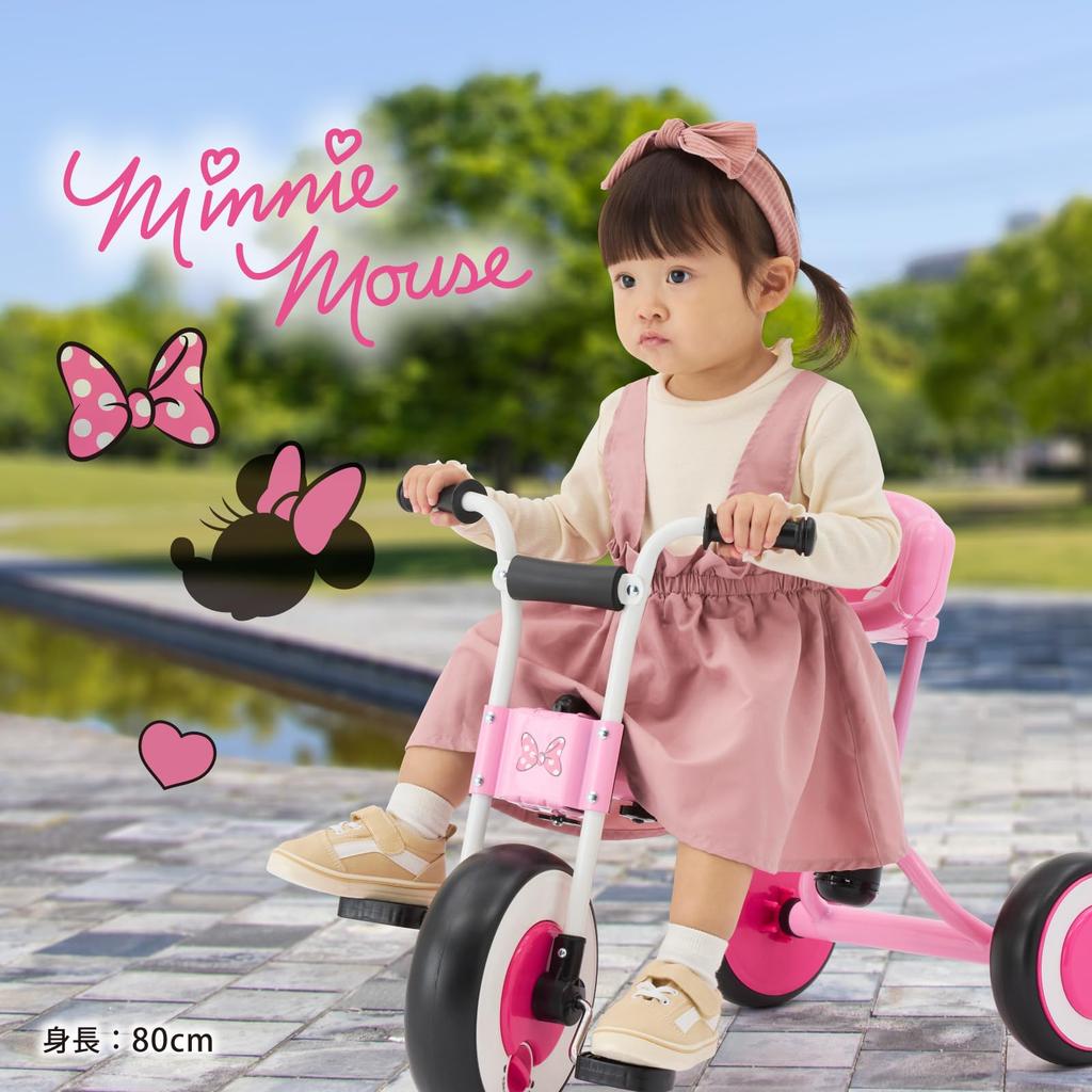 EC Ides Disney Tricycle with Foot Push Safety Passes SG Infants [Official Limited] (Minnie) Step, Rod, Bar, Standards, Children,