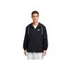 Nike Куртка Club Woven на молнии, удобная, дышащая, для мужчин, куртки, черно-белая, FB7398-010