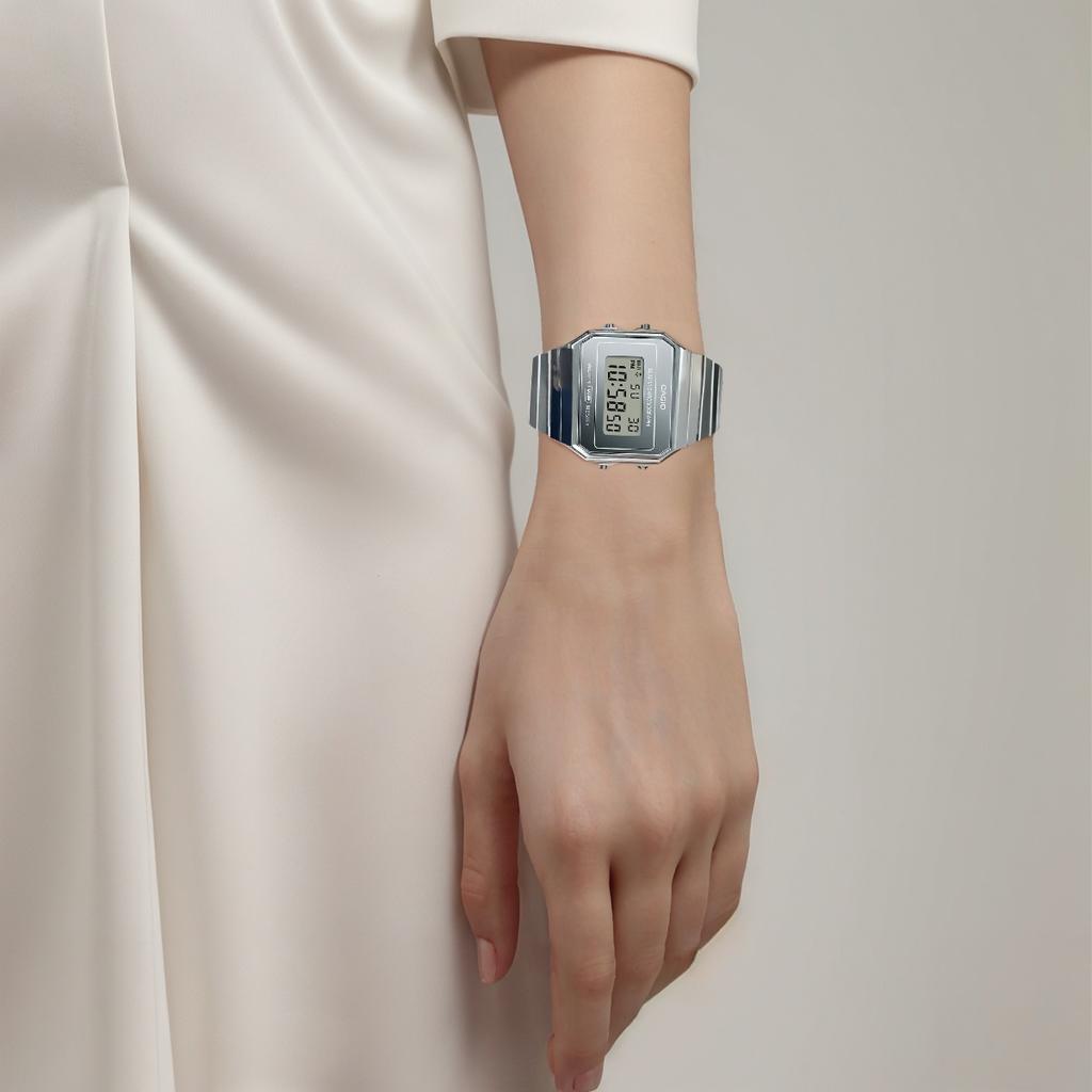 Casio Винтажные Элегантные Водонепроницаемые Кварцевые Часы Унисекс Серые A700WEV-7A