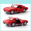 Модель автомобиля из сплава Chevrolet Corvette 1963 года Классическая литая для коллекционеров и для демонстрации