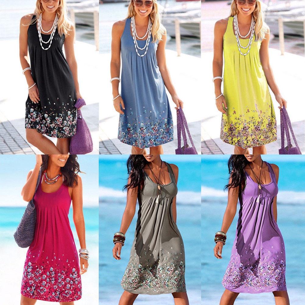Элегантное женское летнее бохо цветочное короткое миди платье для коктейльных и вечерних вечеринок