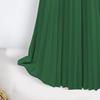 Women Pleated Skirt Elastic High Waist A-Line Long Skirt Solid Color Comfortable Fabric Versatile Skirt Daily Wear