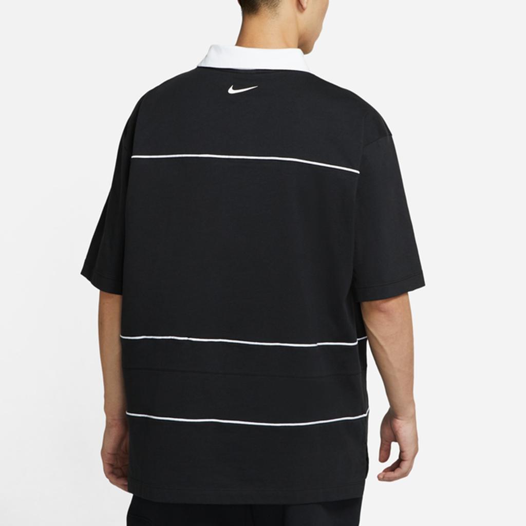 Nike Polo Shirts Men's Black Polo Collar Moderate Straight Fit DM7918-010