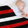 BLACK AND WHITE AND RED STRIPE FOR INTERESTING INTERIOR DECOR AND TREND CLOTHING STYLES Throw Blanket Sofa Quilt Blankets