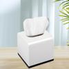 Tissue Box Holder Durable Construction Large Capacity Solid Color Easy To Fill Decorative Cube Tissue Holder Dispenser