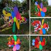 Three Dimensional Cartoon Windmill Plastic Wind Spinner Home Garden Decoration