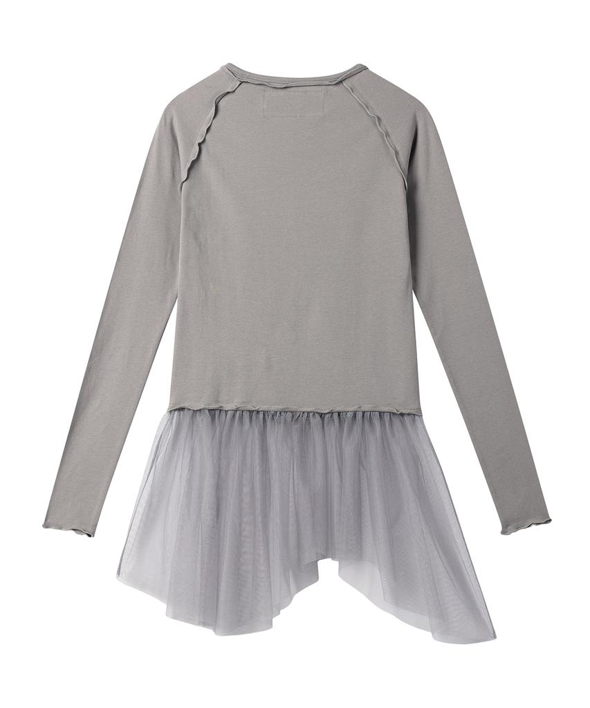 The Vinyl House Mixed Ballerina One Piece (W) Gray