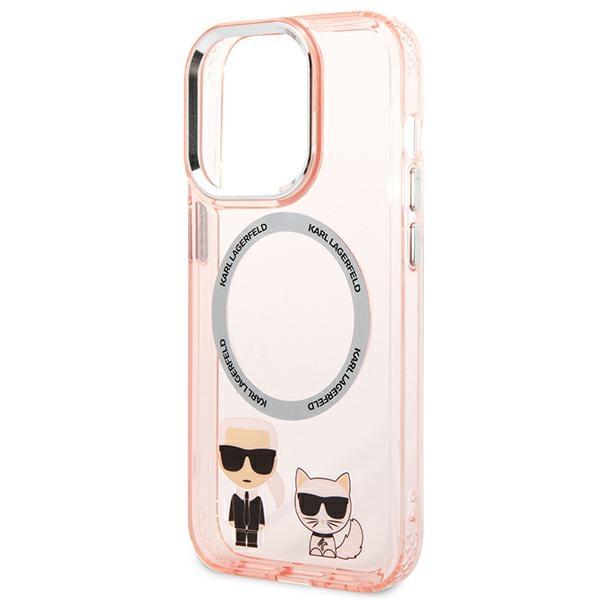 Etui do iPhone 14 Pro Max Karl Lagerfeld MagSafe Różowe