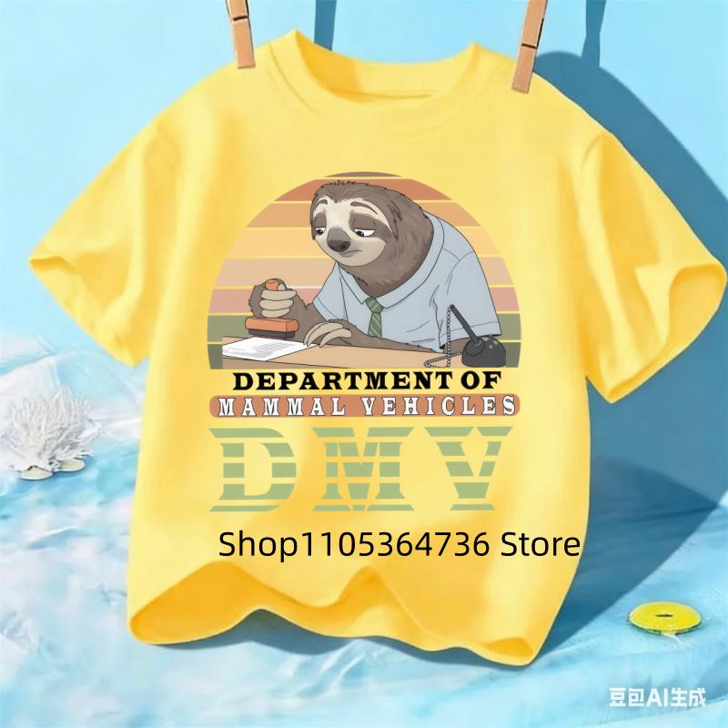 New kids t shirts 4 to 14 years Zootopia 2 Short Sleeve boys Girls 2026 new Summer judy Print nickTShirt