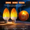 2 шт. 5 В USB LED Динамический пламень Вспышка Атмосферный свет Пламя Пламя Свечи Огни Портативная Книжная лампа Кемпинговое освещение Украшение спальни