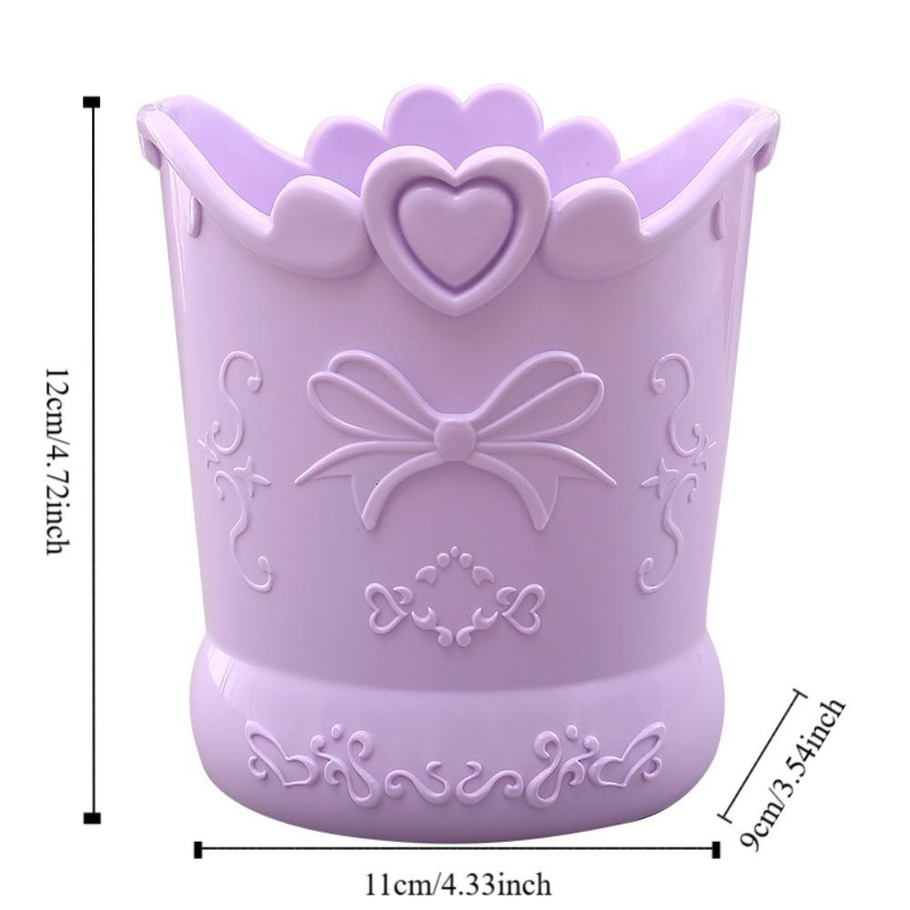 Large-capacity Cute Bow Pencil Holder Heart Stationery Container Cute Makeup Storage Gift