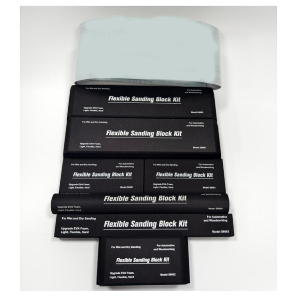 Набор sanding block из 7 штук с листами наждачной бумаги, ручные абразивы, набор sanding block для кузова автомобиля, для шлифовки автомобильной краски