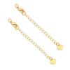 Color-Preserving 14K Gold-Plated Tail Chain Extension for DIY Handmade Bracelets and Necklaces