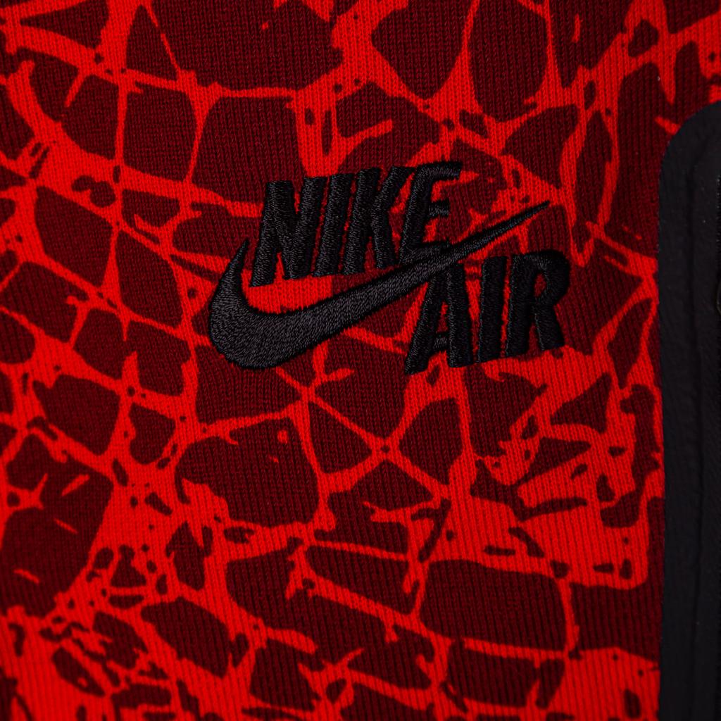 Nike Вышитый логотип Air Swoosh с завязками на шнурке Трикотажные спортивные брюки мужские спортивные брюки темно-красного цвета 689385-657