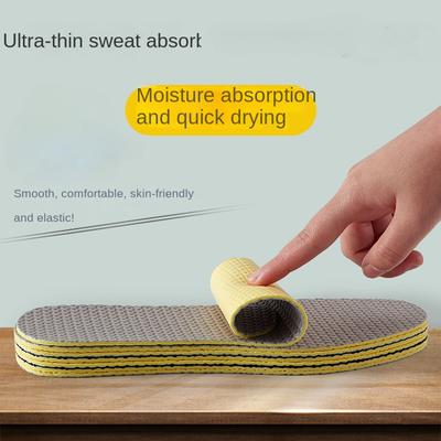 Летняя обувь, подушка, дезодорант и впитывающая пот дышащая мужская спортивная женская супермягкая режущая стелька