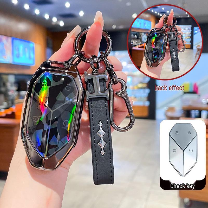 Чехол для ключа и металлический брелок для BYD Formula Leopard 3, 5 и 8