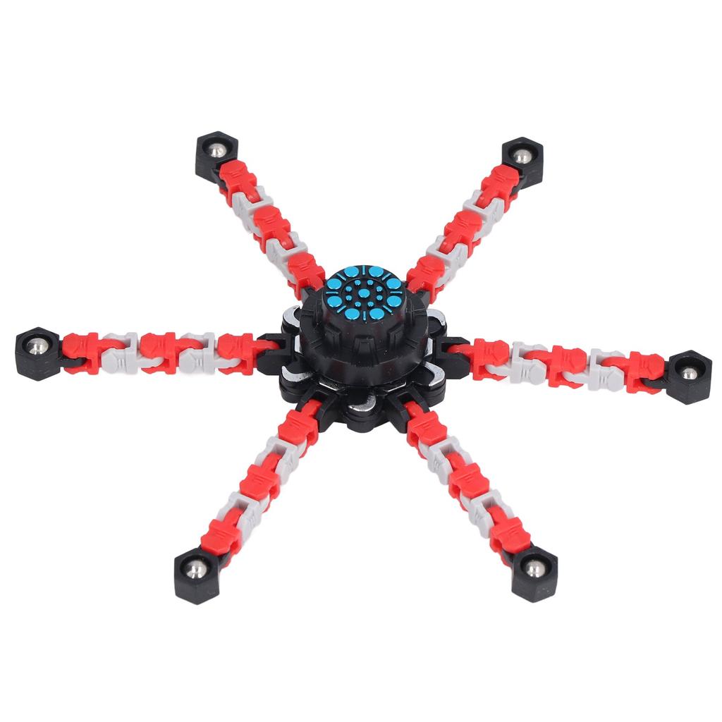 DIY Transformable Fingertip Toy Twisted Deformed Mechanical Stress Relief Toy for Kids AdultsRed