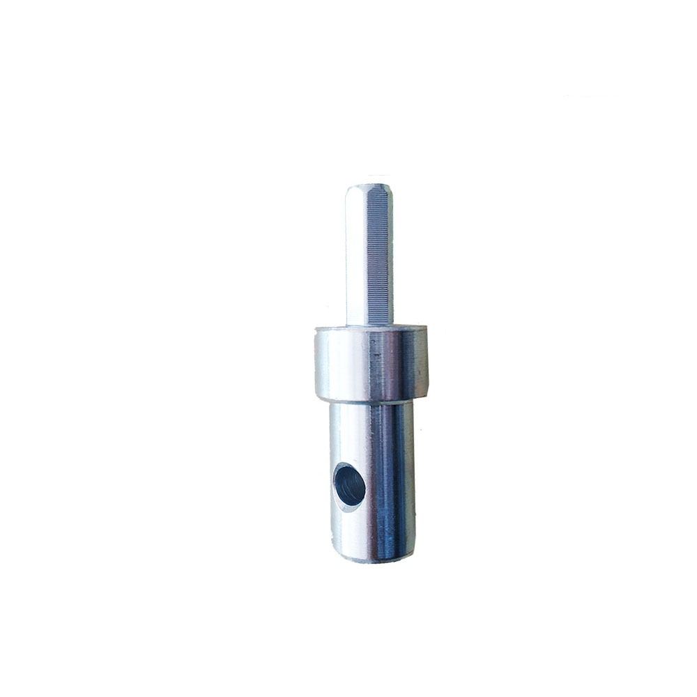 Silver Ice Drill Bit Adapter Stainless Steel Hexagonal Shank Adapter Worker