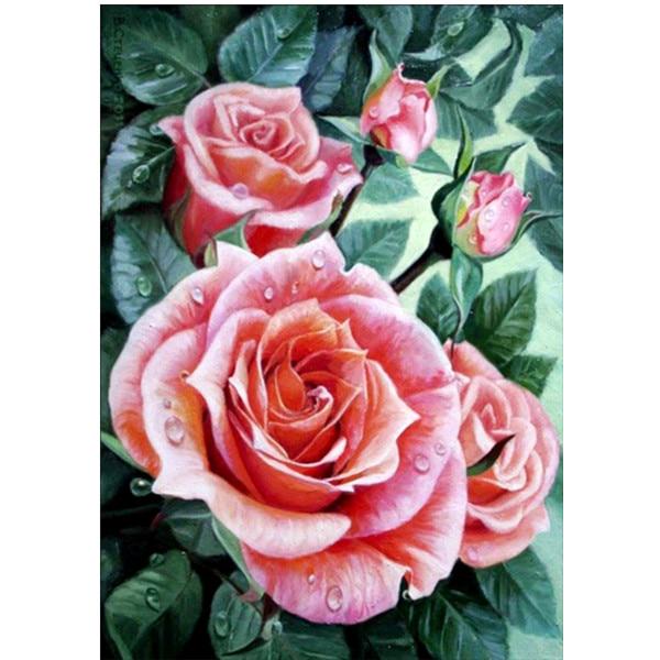 5D DIY Полный Круглый Алмазная Картина Цветочная Ваза Алмазная Картина Вышивка Крестом Алмазная Вышивка