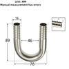 Hose coupling, pagoda elbow, sanitary grade
