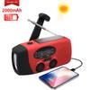 Enhanced 2000mAh Solar Hand Crank Radio & Emergency Phone Charger