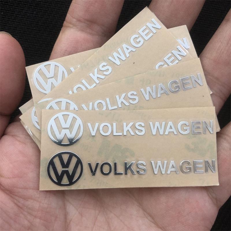 RUNTB1 Car metal creative stickers For VW Volkwagen GOLF Touran TSI TDI Beetle Scirocco Bora MK4 MK6 MK5 MK7 GTI Touareg Polo Jetta