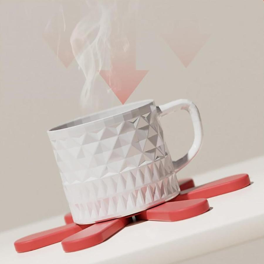 Силиконовые подставки для горячих блюд, складные в форме рождественской елки, набор из 3 штук, коврики для стола для горячих кастрюль и сковород, термостойкие подкладки