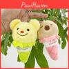 Whimsical Ice Plush Cream Bear Doll Keychain Soft Plush Toy For Kids And Collectors
