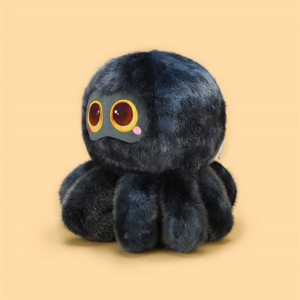 Fluffy Spider Plush Doll Simulation Black Crawling Pet Doll Spider Stuffed Animal  Birthday Parties