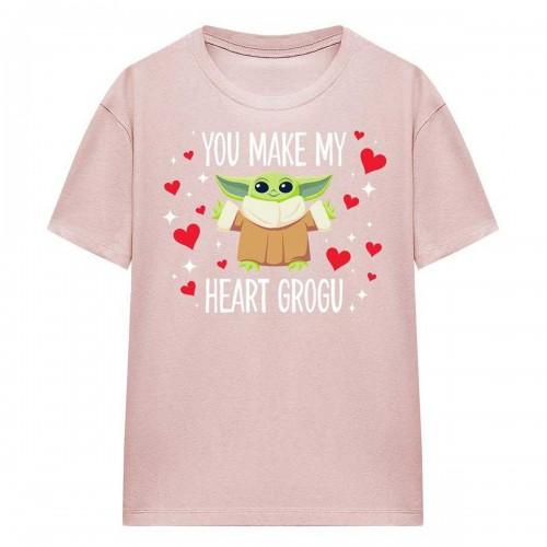 Star Wars Womens/Ladies You Make My Heart Grogu T-Shirt