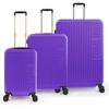 Набор чемоданов из 3 предметов ABS, фиолетовый 16450
