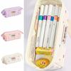 Large Capacity Stationery Bag Embroidered Pen Pencil Case Kawaii Pencil Bag  Boys Ang Girls