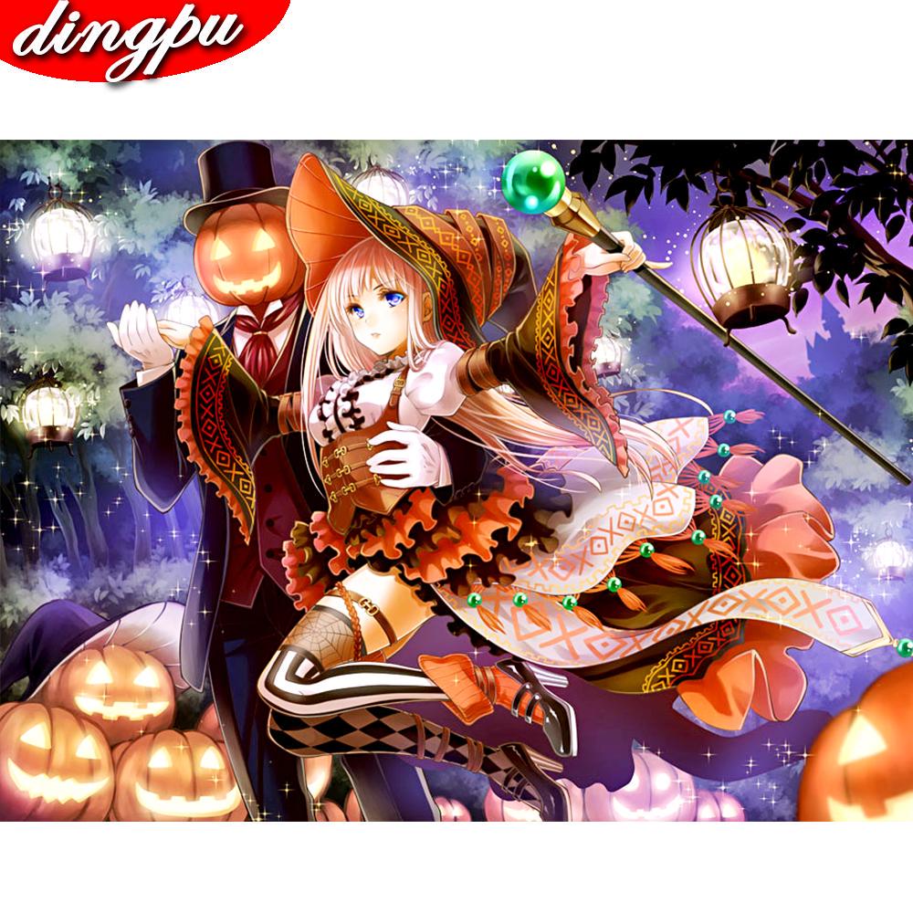 5D DIY Алмазные картины Мультфильм Вышивка Узор 3D Наборы для вышивки крестом Мозаика Картинки Наклейки на стену