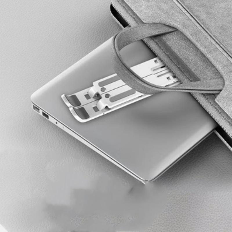 Регулируемая подставка-подставка для ноутбука, складная, портативная, с вентиляцией для охлаждения, крепление для ноутбука, компьютерная подставка