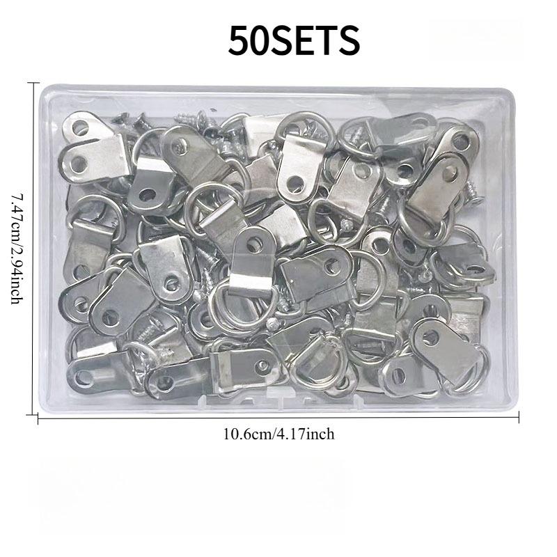 50SETS D-type hook, photo frame hardware accessories, cross stitch mounted oil painting hook
