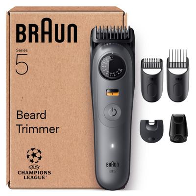 Электрический триммер для бороды Braun Beard Trimmer Series 5 BT5525. Бритва и точное создание идеального стиля бороды. В комплект входит бритвенная головка. Для мужчин. Для мужчин.