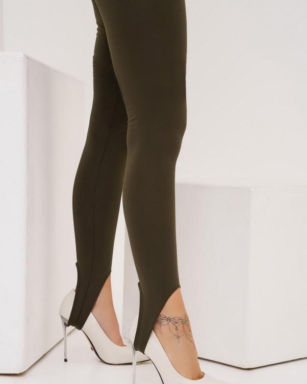 Утепленные флисом леггинсы со штрипками ISSA Plus