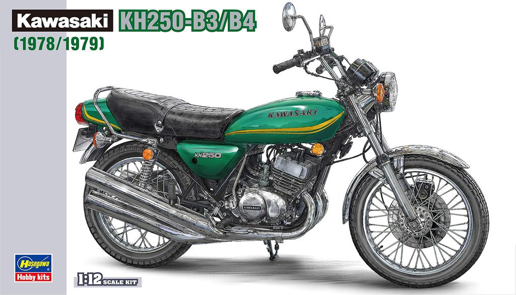 Hasegawa Bike Series Kawasaki Plastic Model BK8 1/12 KH250-B3/B5