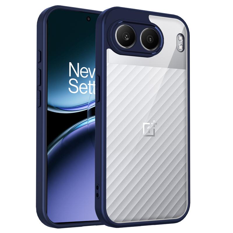 OnePlus Nord 4 5G CPH2663 Case Shockproof Silicone TPU Bumper with Clear Back Hard Cover Phone Case for OnePlus Nord 4 Nord4 5G