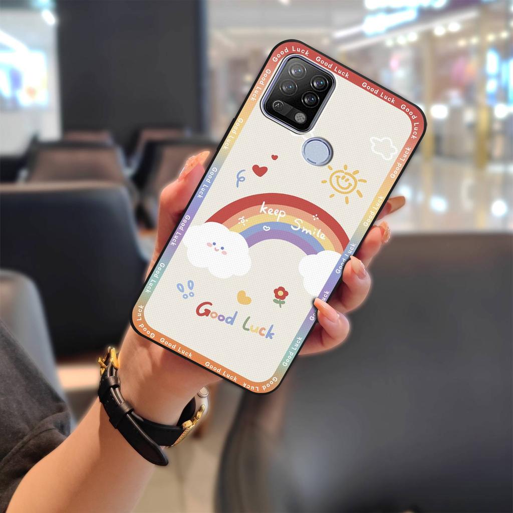 Грязеотталкивающий милый чехол для телефона Tecno Pova/LD7 Cartoon Silicone Full Cover Waterproof Soft Case Anti-Pil Protective