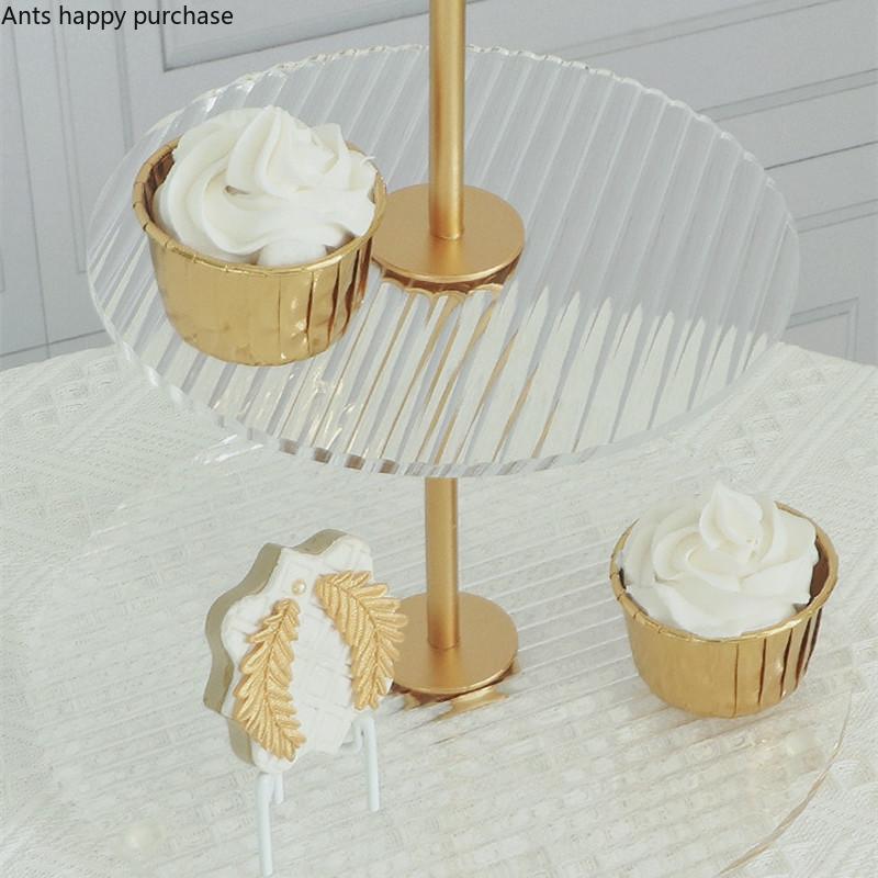 Золотая подставка для десертного стола, металлическая акриловая подставка для торта, декоративная форма для торта, десертная тарелка, тарелка для димсамов, поднос для закусок, форма для хлеба