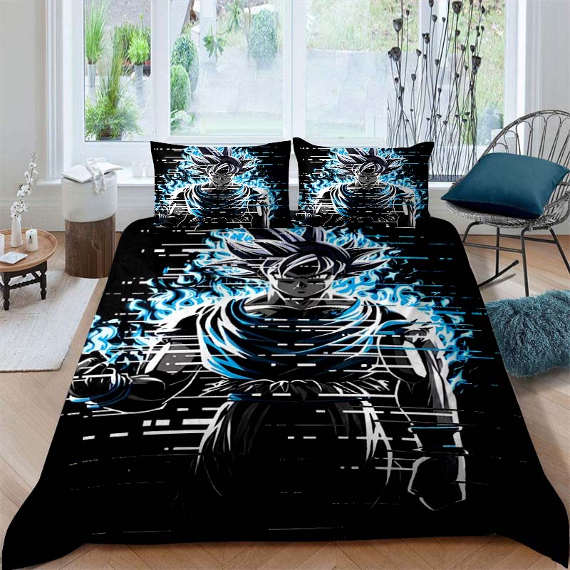 2026 New Dragon Ball Duvet Cover and Pillowcase Bedding Set—Available for Single, Double, Queen, and King-Size Beds.