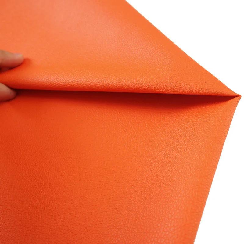 100x140cm Litchi PU Leatherette Faux Synthetic Leather Fabric for Sewing Bow Bag Brooches Sofa Car DIY Handwork Material Sheets