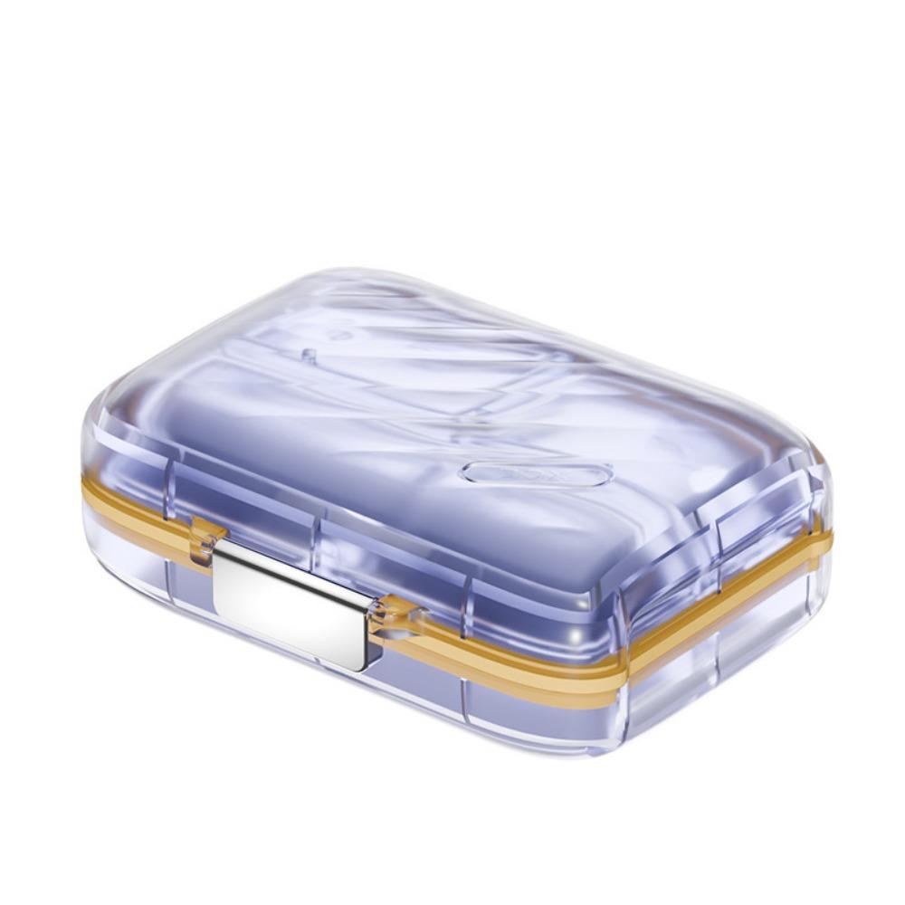 Seal Pill Box Large Capacity with 7 Day Compartments Weekly Pill Organizer Food Grade Light Proof Design Storage Box
