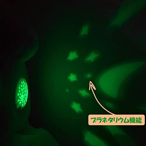 ROBOT PLAZA Plush Toy for Sleeping, Ages 3 and Up, Planetarium, Melody, and Heartbeat (Elephant)