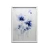 Delikatne Niebieskie Kwiaty Delikatne Niebieskie Kwiaty, 30X40 Cm, Rama Aluminiowa Czarna, Papier Matowy 230 Gsm