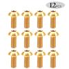 12X M5*10mm Disc Disk Brake Rotor Bolts T25 Torx Titanium TI Bicycle Screw
